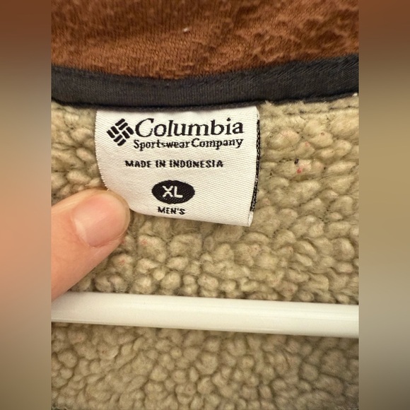 Columbia Mens Great Heart Mountain Gray 3/4 Zip Fleece Lined Pullover SZ XL - Picture 2 of 6